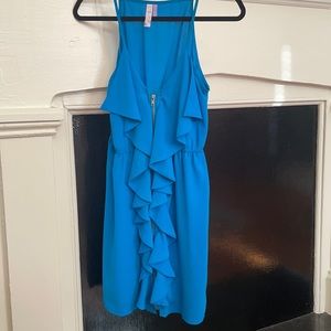 Blue Ruffle Dress